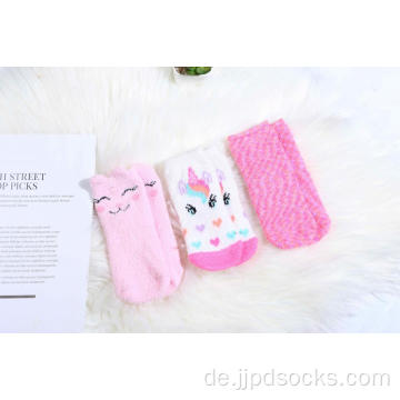 Kinder Tie-Dye-Feder-Garn-gemütliche Socken